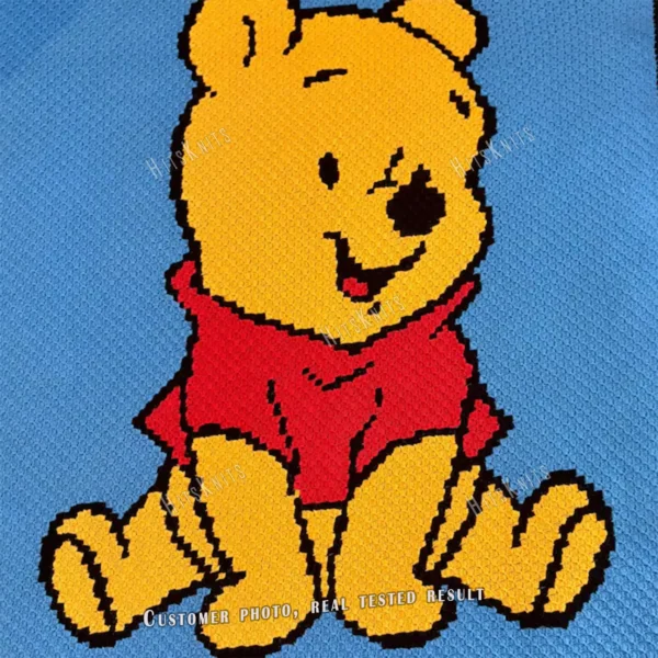 Winnie the Pooh C2C Crochet Blanket