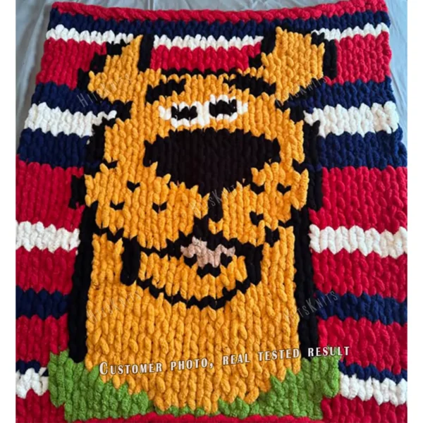 Scooby Doo Blanket Finger Knit Pattern
