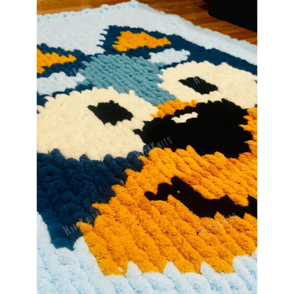 Bluey Blanket Finger Knitting Pattern