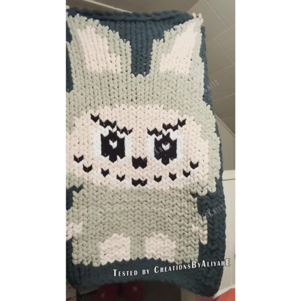 Labubu Finger Blanket Knitting Pattern