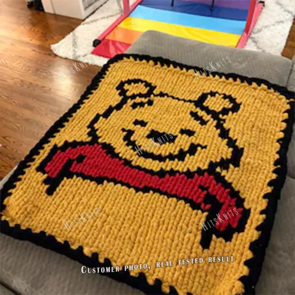 Winnie the Pooh Chunky Blanket Knit Pattern