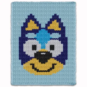 Bluey Blanket Finger Knitting Pattern