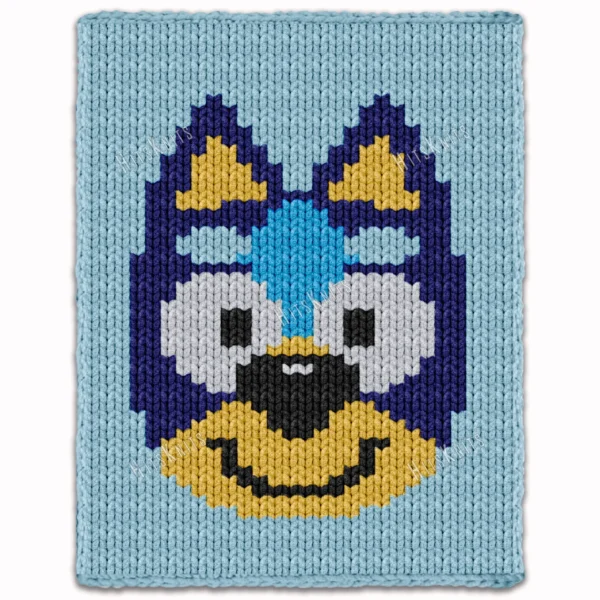 Bluey Blanket Finger Knitting Pattern