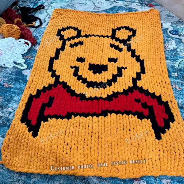 Winnie the Pooh Chunky Blanket Knit Pattern