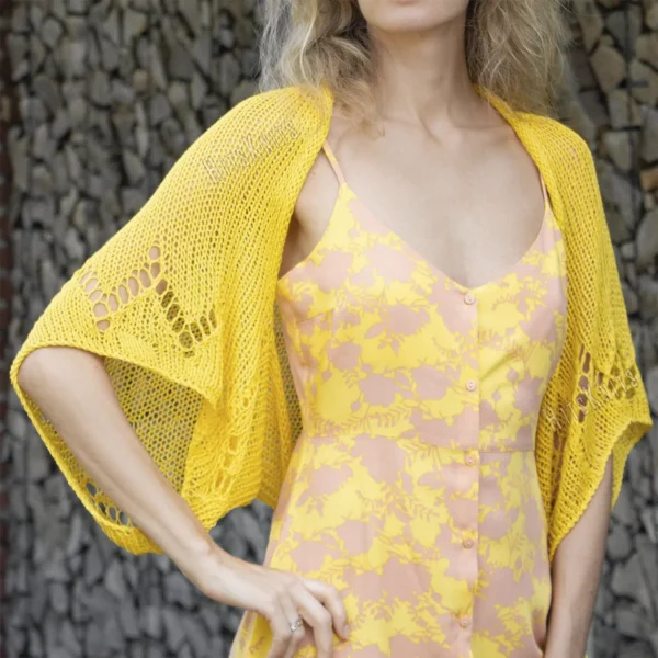 Lace Zigzag Shrug Knitting Pattern