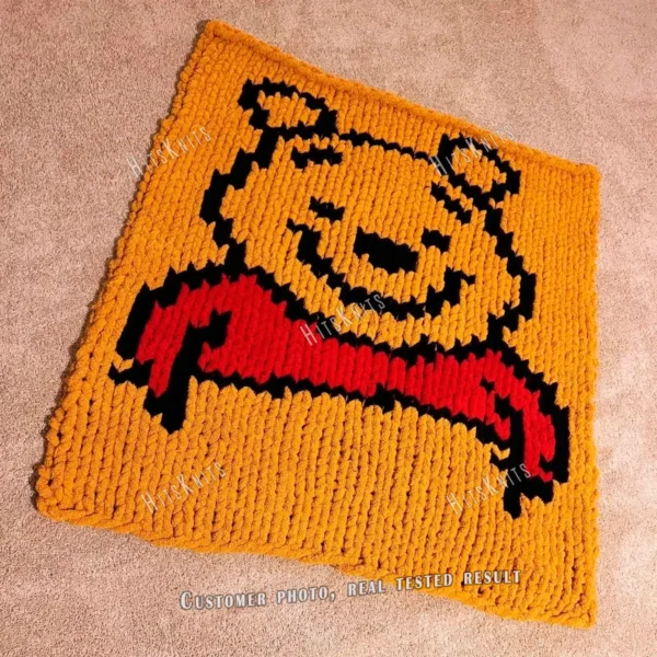 Winnie the Pooh Chunky Blanket Knit Pattern