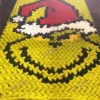 Grinch Knit Finger Blanket Knitting Pattern