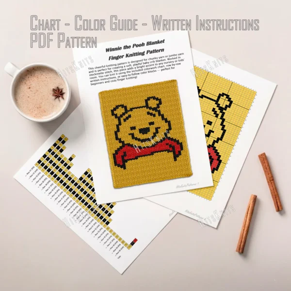 Winnie the Pooh Chunky Blanket Knit Pattern
