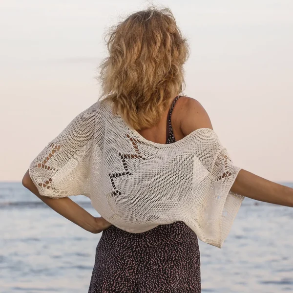 Lace Zigzag Shrug Knitting Pattern