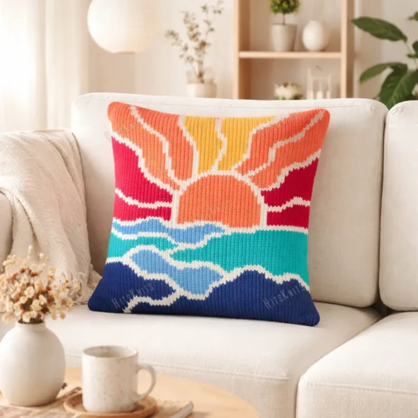 Sunshine Knit Pillow Knitting Pattern