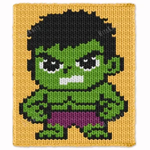 Hulk Finger Knit Blanket Knitting Pattern