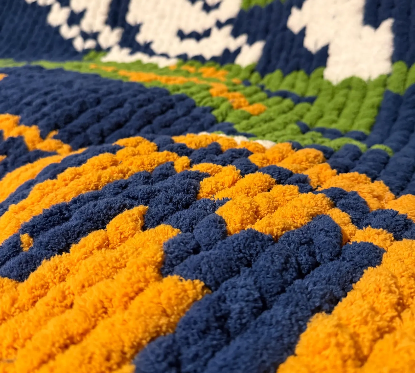 finger knitting process