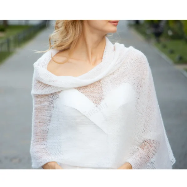 Easy Wedding Shawl Knitting Pattern
