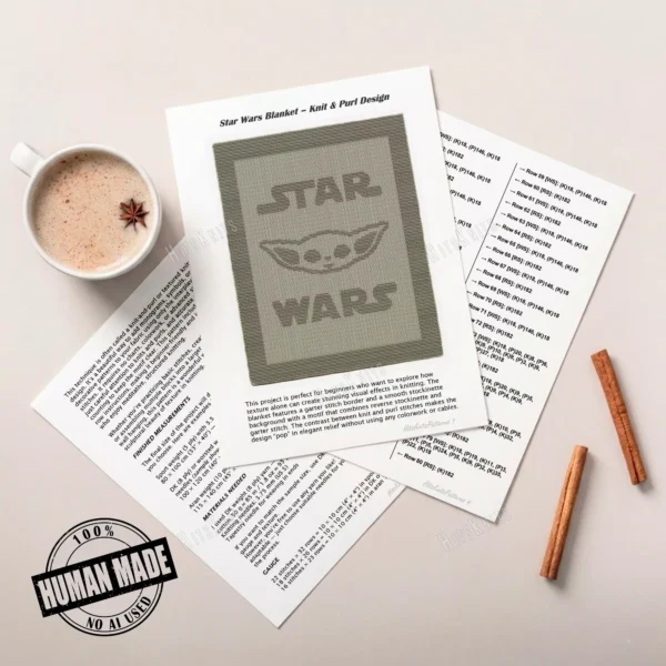 Star Wars Blanket Knitting Pattern