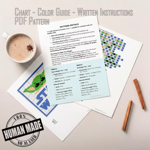 Star Wars Blanket C2C Crochet Pattern