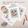 Snowman Finger Blanket Knit Pattern