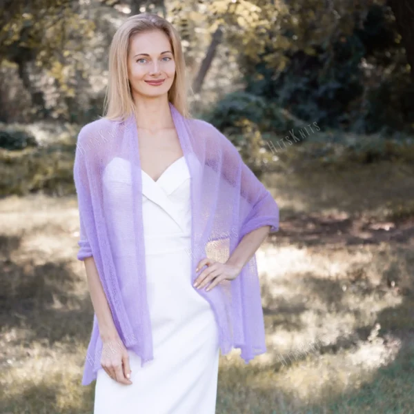 Easy Wedding Shawl Knitting Pattern