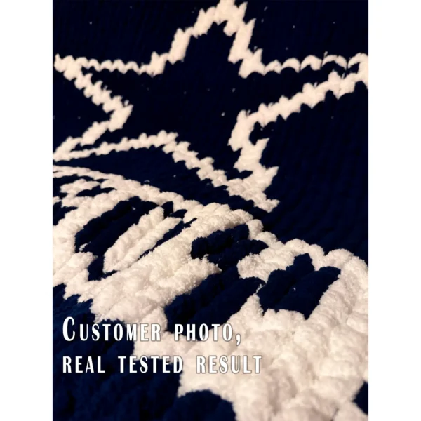 Dallas Cowboys Chunky Blanket Knit Pattern
