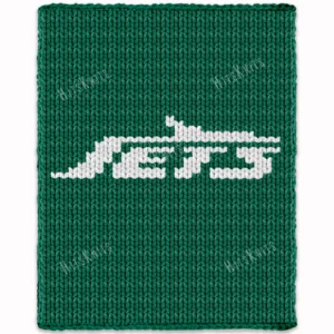 Jets Finger Knit Blanket Knitting Pattern