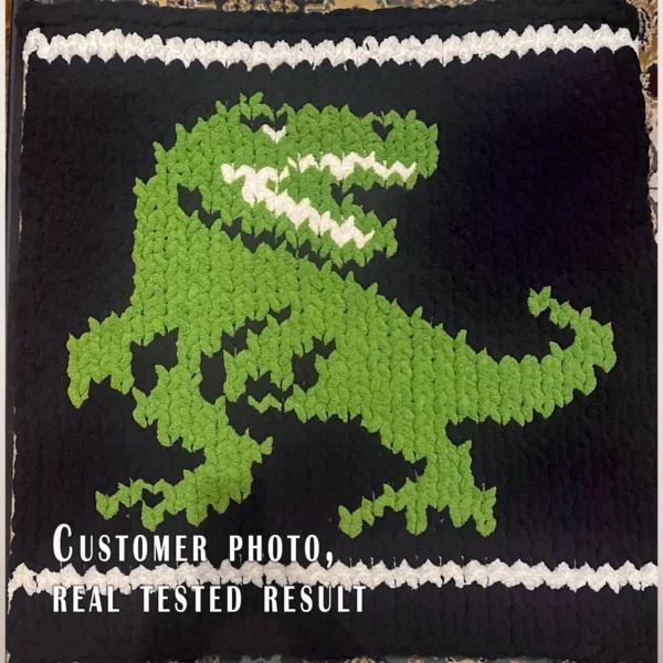 T-Rex Dinosaur Chunky Blanket Knit Pattern
