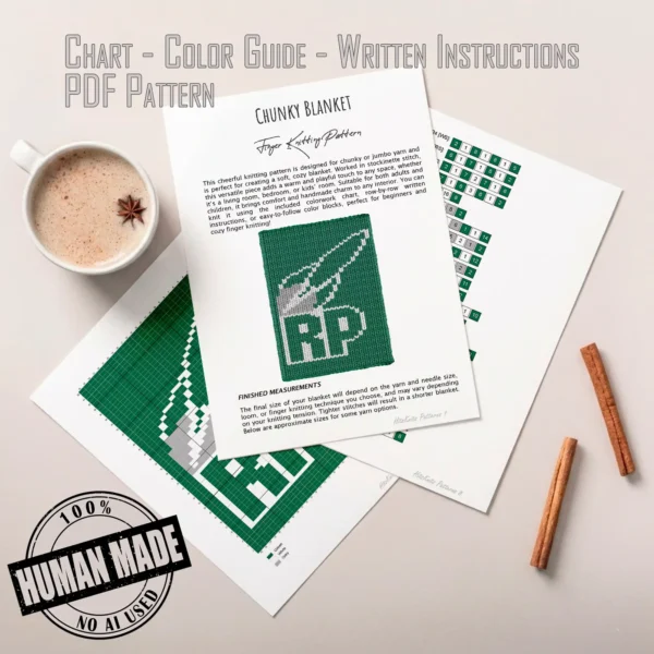 Rocket Finger Blanket Knitting Pattern