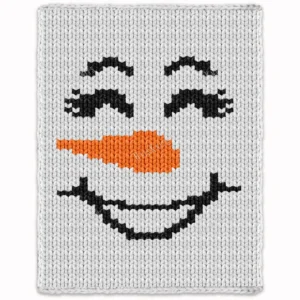 Snowman Finger Blanket Knit Pattern
