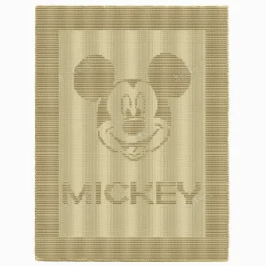 Mickey Mouse Blanket Knitting Pattern