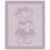 Teddy Bear Girl Blanket Knitting Pattern