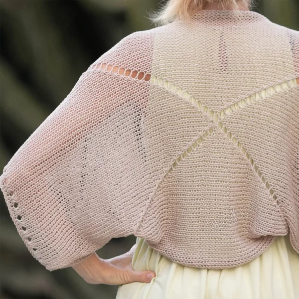 Lace X-cross Shrug Knitting Pattern