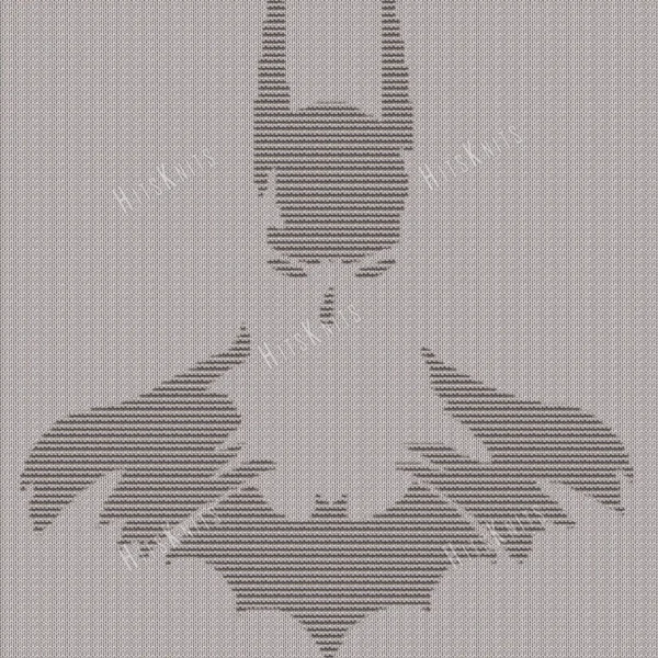 Batman Knit Blanket Knitting Pattern