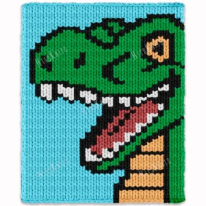 Dinosaur Chunky Blanket Knitting Pattern