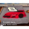 Sport Car Finger Knit Blanket Pattern
