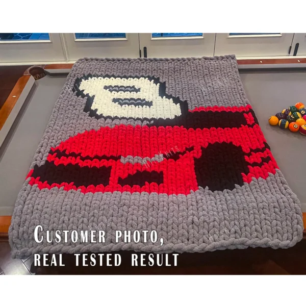 Sport Car Finger Knit Blanket Pattern