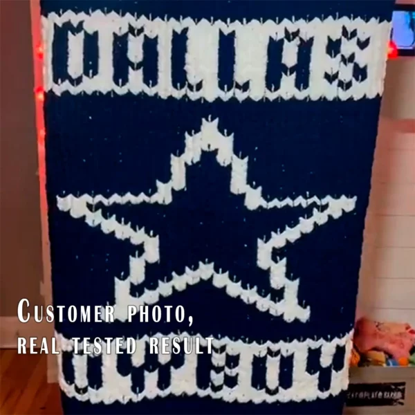 Dallas Cowboys Chunky Blanket Knit Pattern