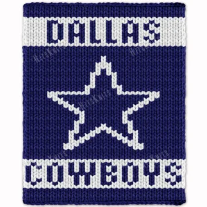 Dallas Cowboys Chunky Blanket Knit Pattern
