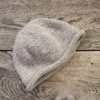 Rolled Brim Beanie knitting pattern by HitsKnits - men's stockinette wool hat with natural rolled brim in Lanoso Filzy Wool