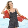 Mesh Lace Bolero knitting pattern by HitsKnits - geometric openwork summer shrug in sport weight cotton yarn