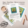 Knitted SpongeBob SquarePants blanket with a bright aqua background, cheerful smile, big blue eyes, brown shorts, red tie, striped socks, and outstretched arms in colorful chunky pixel-style stitches.