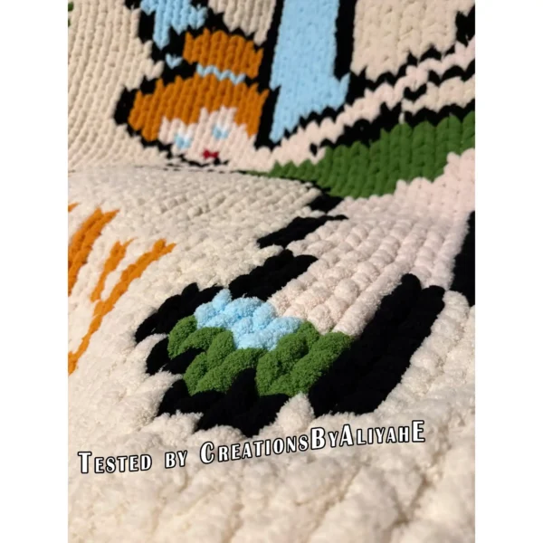 Tinker Bell Chunky Blanket Knitting Pattern