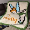 Tinker Bell Chunky Blanket Knitting Pattern