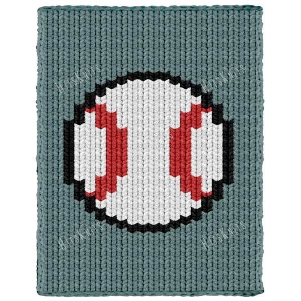 Baseball Chunky Blanket Loom Knitting Pattern