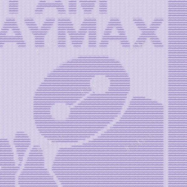 Baymax Blanket Knitting Pattern showing a textured silhouette of Baymax, the rounded healthcare robot from Big Hero 6 with a calm two-dot face, on a solid single-color blanket with a garter stitch border, worked in one color, 182 stitches x 322 rows.
