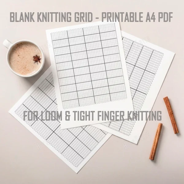 Free Printable Loom Knitting Chart 40x100 showing a blank grid of wide, short squares numbered 1 to 40 across and 1 to 100 down with bold guide lines every 10 squares, for designing loom knitting motifs with jumbo chenille yarn.