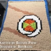 Sushi Roll Chunky Blanket Knitting Pattern